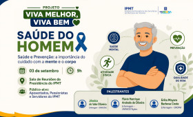 IPMT promove palestra sobre saúde do homem e prevenção nesta quinta-feira (3)