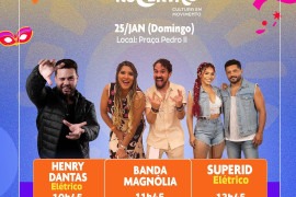 Confira as atrações das prévias carnavalescas deste domingo (25) na Praça Pedro II