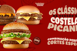 Bob’s transforma seus clássicos em versões com picanha e costela