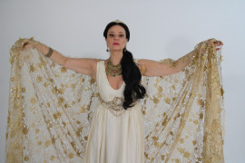 No papel de Herodias na Paixão de Cristo de Floriano, Vanessa Gerbeli destaca inteligência, bravura e poder da personagem