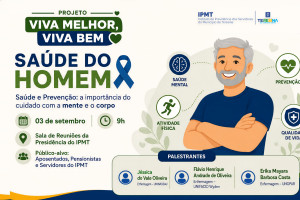 IPMT promove palestra sobre saúde do homem e prevenção nesta quinta-feira (3)