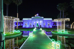 Palácio de Karnak ganha nova decoração de Natal e abre para visitação até 6 de janeiro