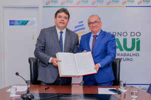 Governador Rafael Fonteles transmite cargo ao desembargador Aderson Nogueira por período de 10 dias