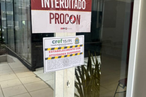 Academia é interditada em Teresina por falta de registro no CREF-15
